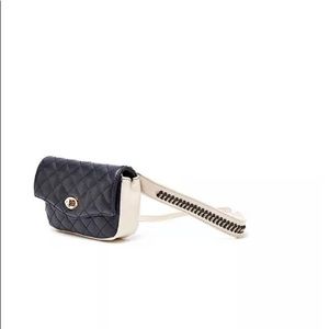 🆕 “Like Dream” NWOT~Two tone vegan leather mini belt bag /crossbody🔥